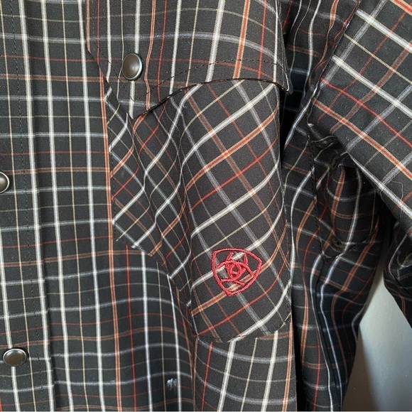ARIAT Pro Series Western plaid button down Mens size M - Picture 6 of 12